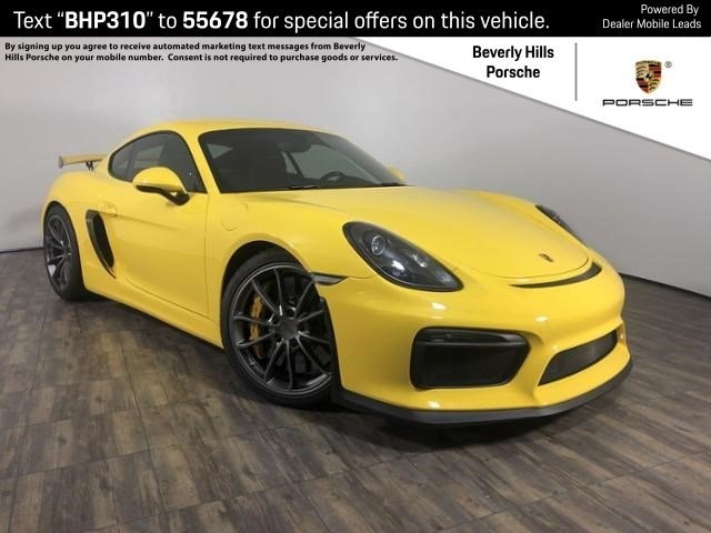 Certified Pre Owned 2016 Porsche Cayman Gt4 Coupe In Los